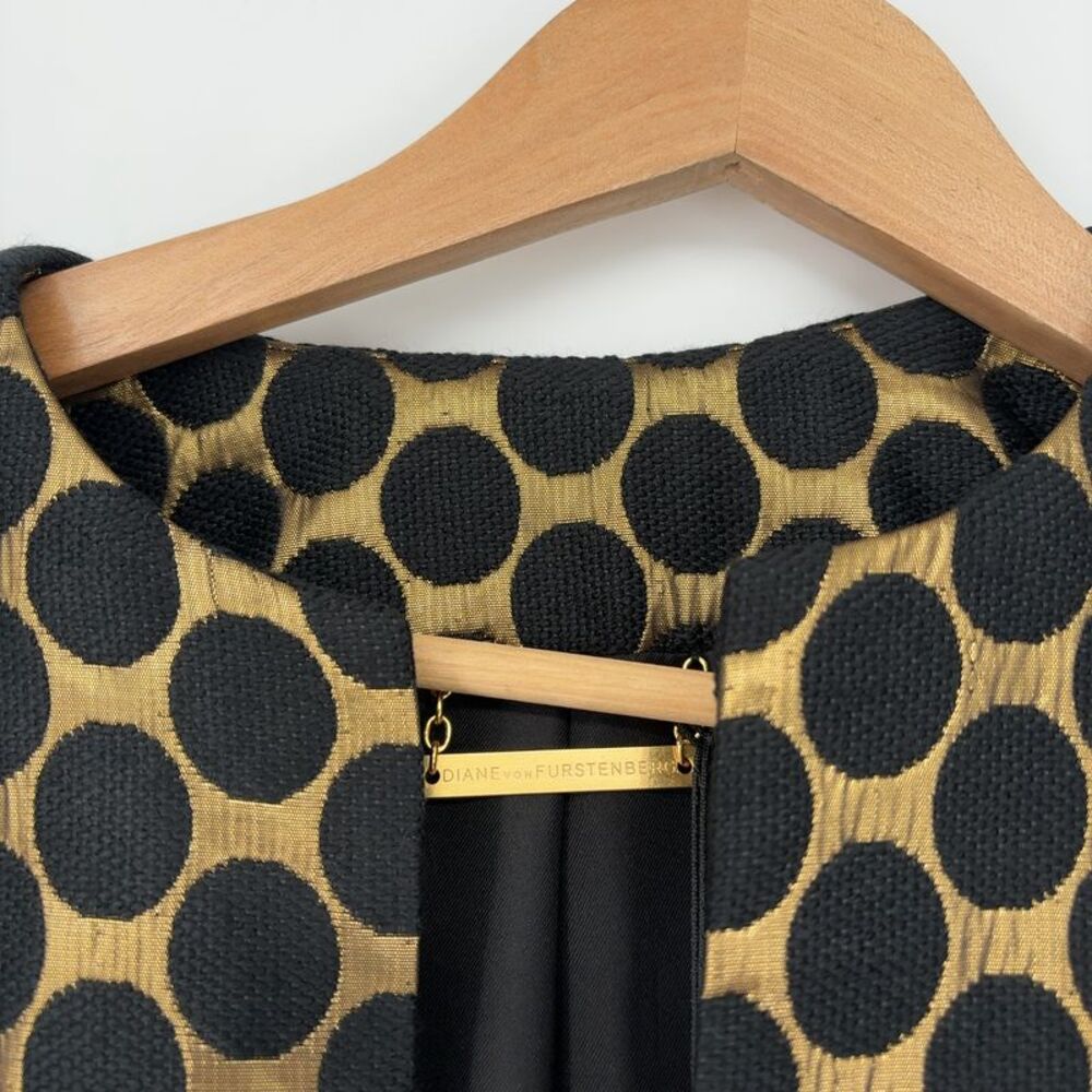 Diane Von Furstenberg Polka Dot Coat Dress - Picture 2 of 5